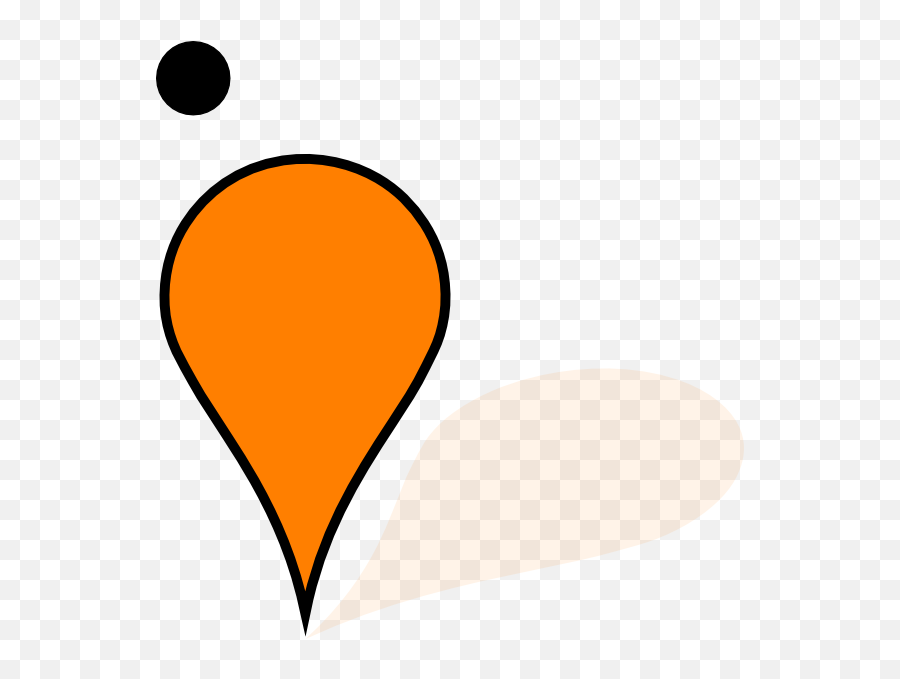 Orange Google Maps Pin Clip Art - Vector Clip Google Maps Yellow Drop Png,Pin Drop Png