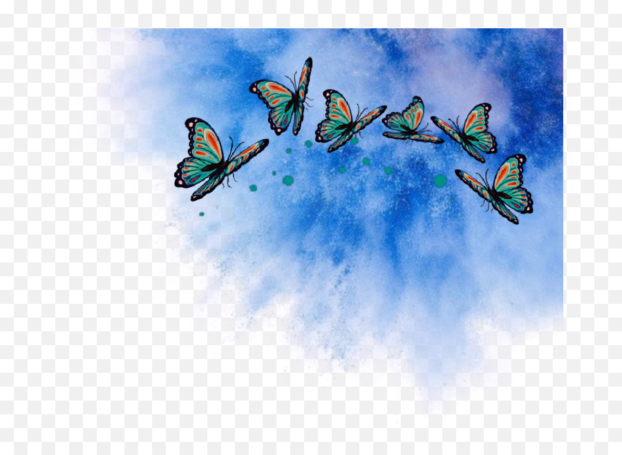 Download Png Butterflys Schmetterling Explosion Blau Wolke - Png Overlay Schmetterling Blau,Blue Explosion Png