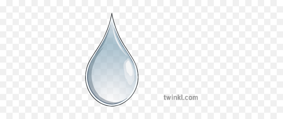 Water Droplet 2 Illustration - Twinkl Drop Png,Water Droplet Transparent