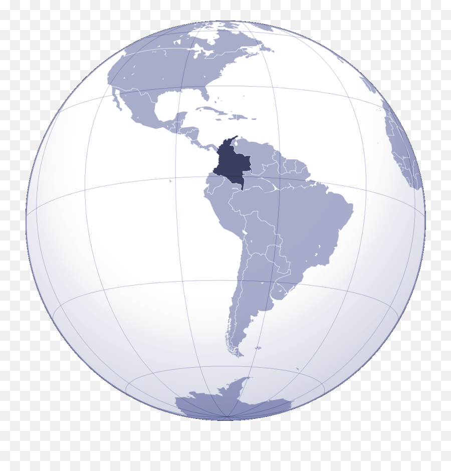 Where Is Colombia Located Mapsof - Quito Ecuador On A Globe Png,Colombia Map Png