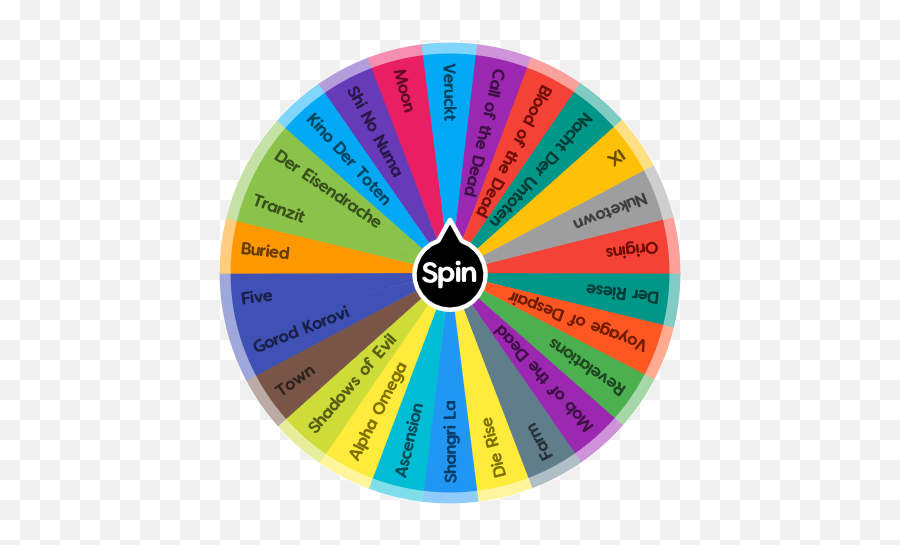 Cod Zombies Maps Treyarch Only Spin The Wheel App - Dot Png,Cod Zombies Png