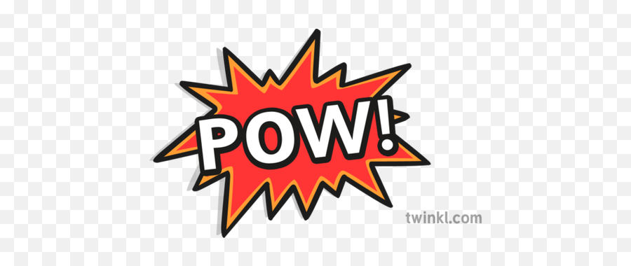 Pow Superhero Illustration - Twinkl Horizontal Png,Pow Transparent