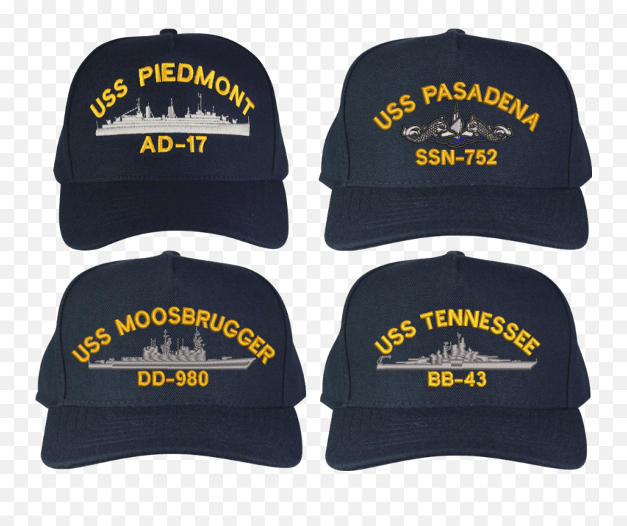 United States Navy Custom Embroidered Ship Ball Caps - Us Navy Ball Caps Png,Uscg Logos