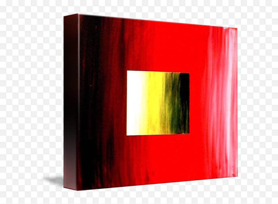 Abstract D Red Yellow Square By Teo Alfonso - Abstract 3d Golden Red Square Png,Yellow Square Png