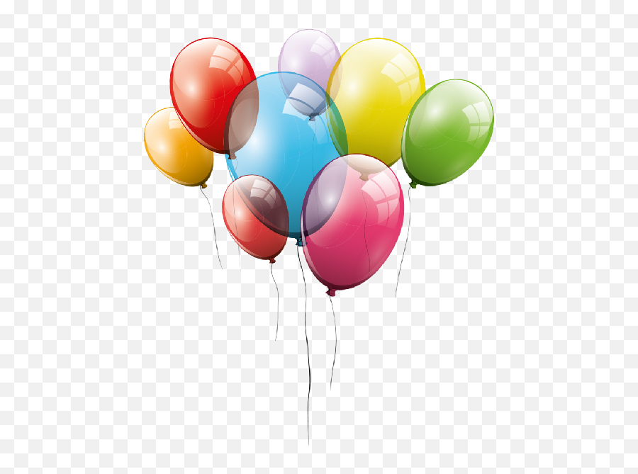 Backgrounds For Birthday Balloons Transparent Background - Cartoon Balloons Transparent Background Png,Balloons Transparent