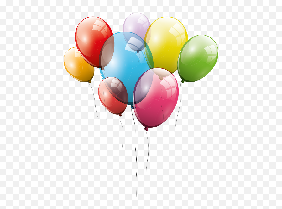 Backgrounds For Birthday Balloons Transparent Background - Cartoon Balloons  Transparent Background Png,Balloons Transparent - free transparent png  images 