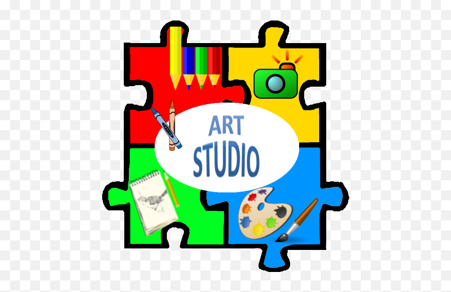 Art Studio Draw Sketch - Art Studio Clip Art Png,App Icon Paper 4 Circles