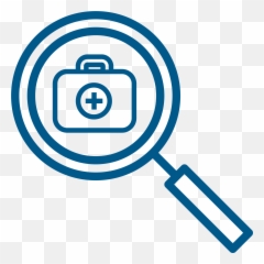 American Gastroenterological Association - White Magnifying Glass Icon png