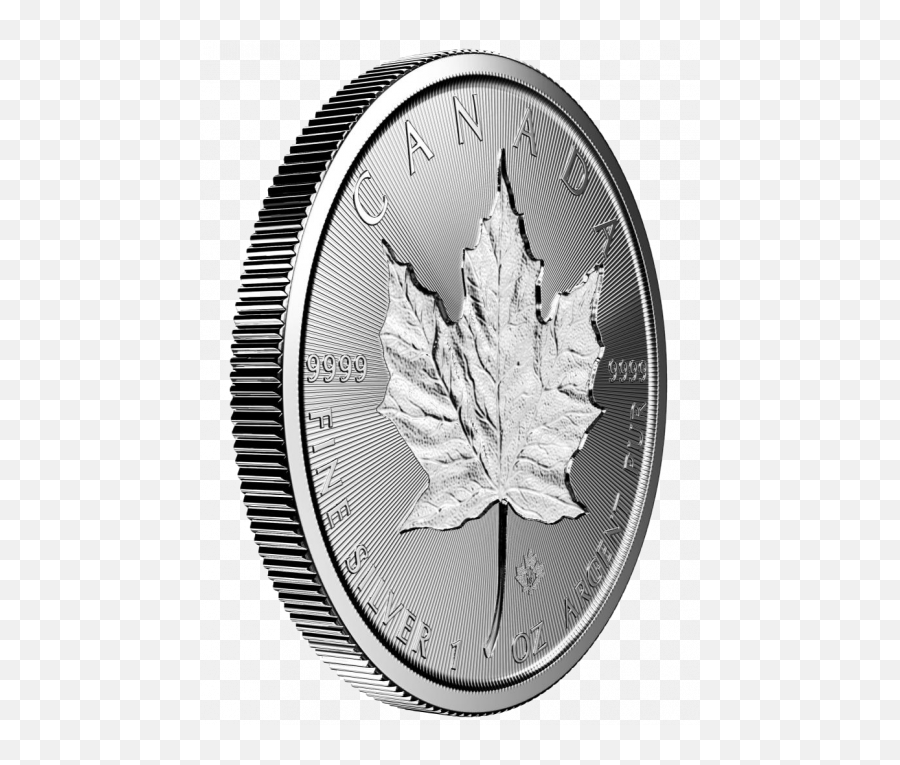 2019 Incuse Canadian Maple Leaf Silver Coins Gold Spot - Incuse Maple Leaf Coin Png,Canada Maple Leaf Png