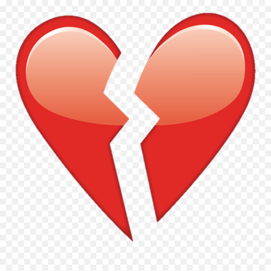 Overlay Tumblr Heart Corazonroto Corazon Heartbroken - Ios Broken Heart Emoji Png,Iphone Heart Emoji Png