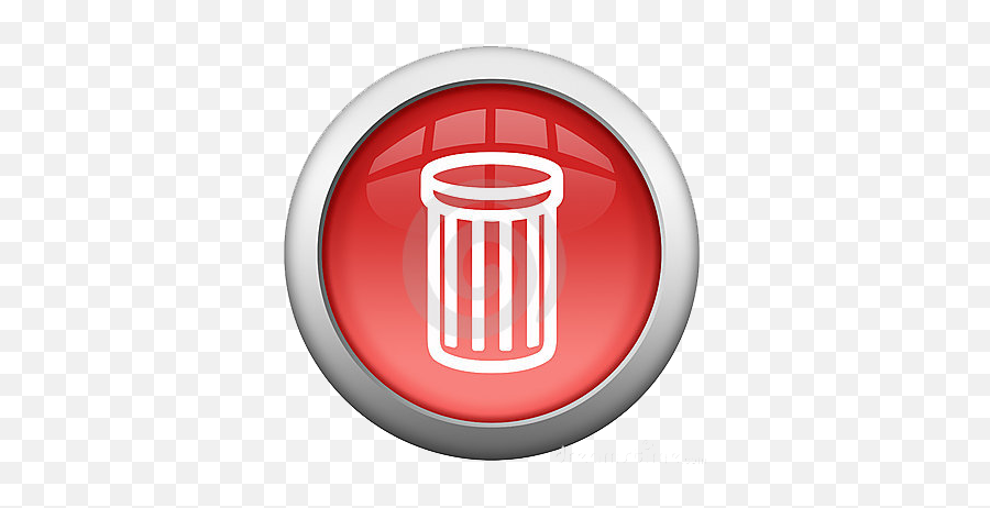 Red Trash Clipart Icon - Web Icons Png Waste Container,Orb Icon