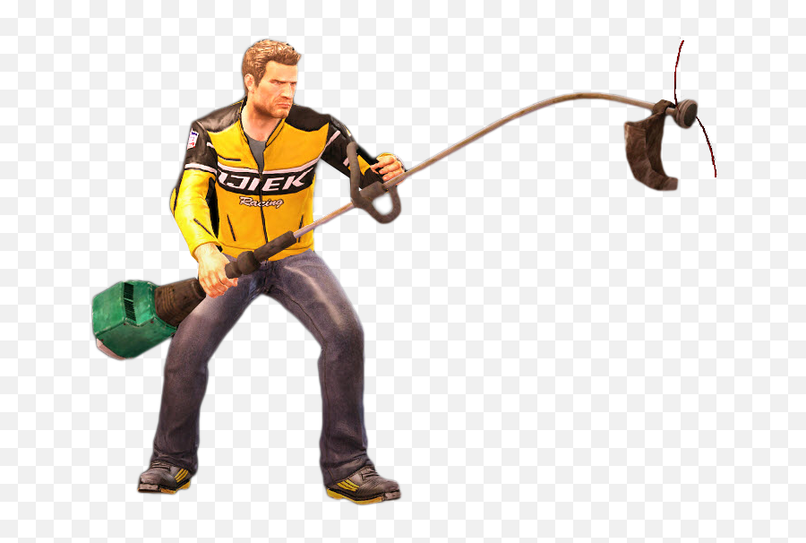Download Hd Dead Rising Grass Trimmer Holding - Dead Rising Dead Rising 2 Png,Dead Grass Png