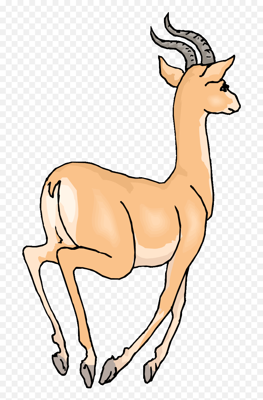 Free Gazelle Cliparts Download Png - Gazelle Running Png,Gazelle Icon
