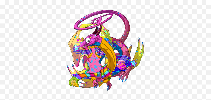 Lgbt Dragons Association Dragon Share Flight Rising - Skinless Dragon Png,Polysexual Flag Anime Icon