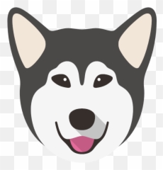 Dadu0027s Spot Paws Offu0027 - Dog Photo Upload Pillow Yappycom Alaskan Malamute Cartoon Face png