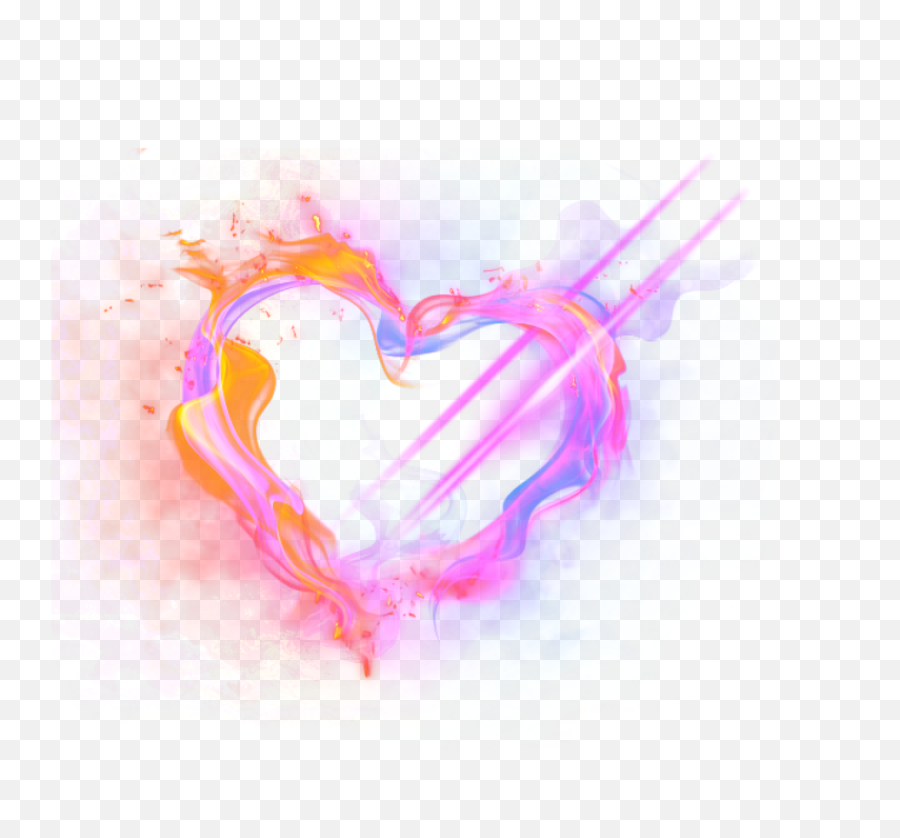 Download Hd Mq Heart Hearts Smoke - Rainbow Colorful Smoke Transparent Background Png,Rainbow Smoke Png