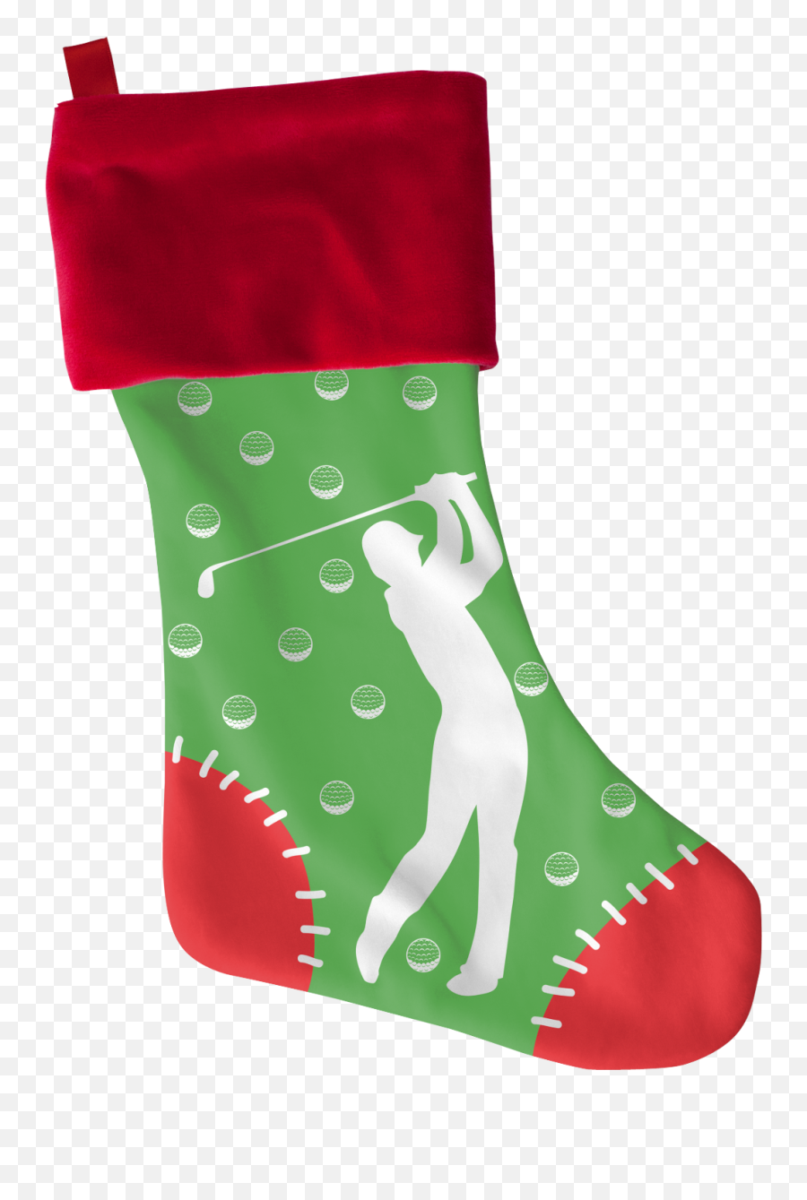 Golf Xmas Stocking - Christmas Stocking Png,Christmas Stockings Png