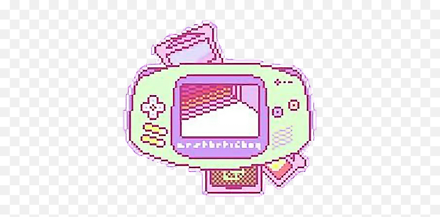 Cute Gameboy Pastel Pixel Aesthetic Freetoedit - Game Boy Aesthetic Pastel Cute Png,Gameboy Png