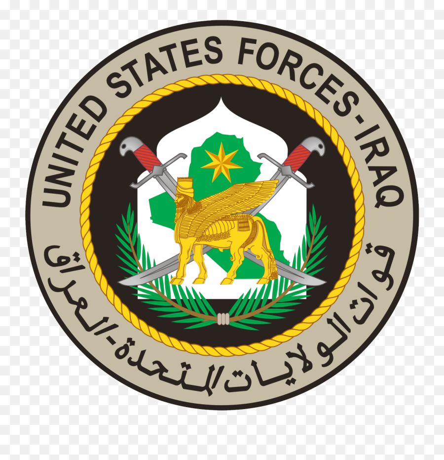 Fileseal Of United States Forces - Iraqsvg Wikimedia Commons United States Forces Iraq Png,Wikipedia Logo Png