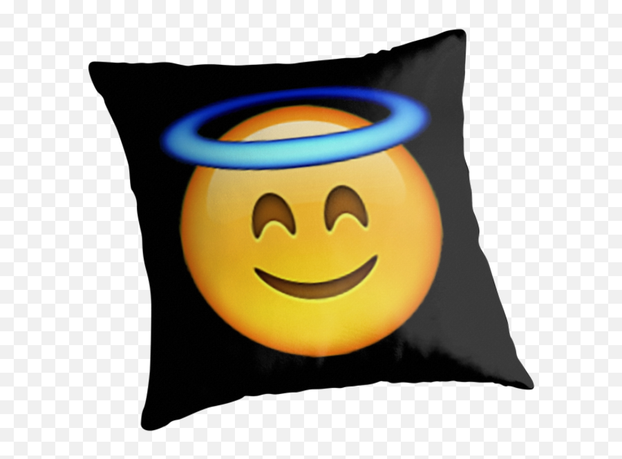 Angel Throw Pillows - Cushion Png,Angel Emoji Png