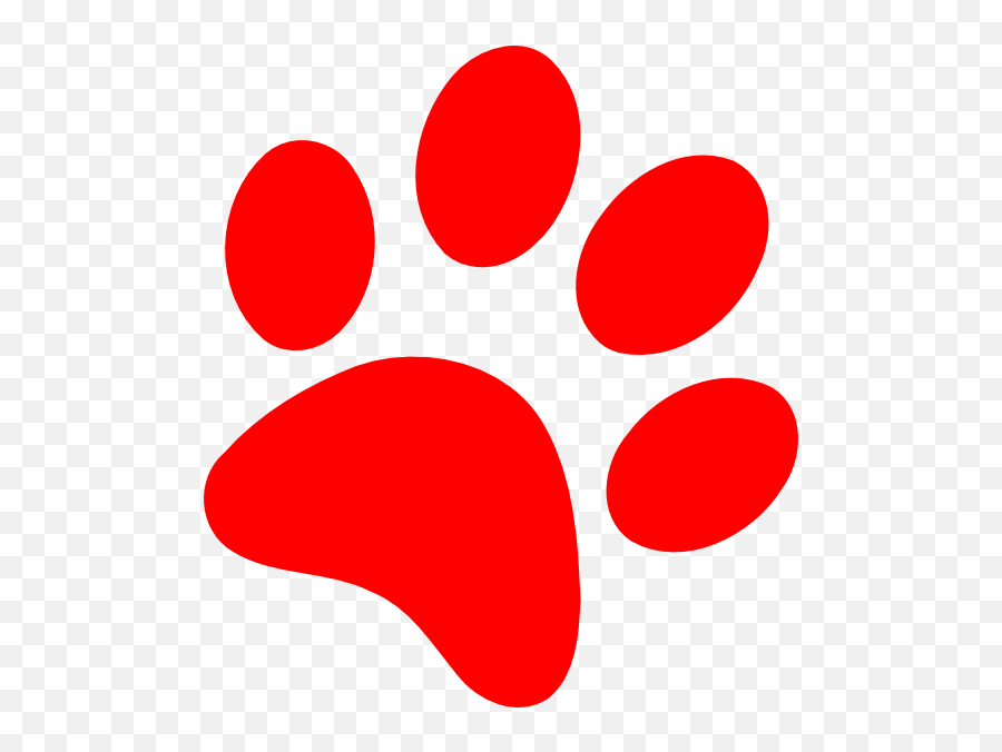 Cougar Clipart Claw Transparent Free For - Red Paw Print Clipart Png,Claw Mark Png