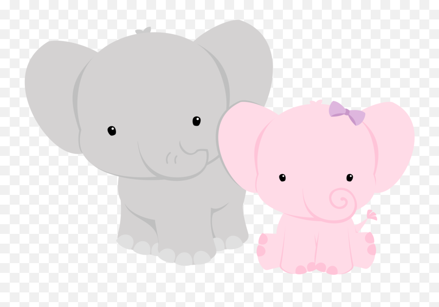 Elephant Theme Baby - Casal De Elefantes Desenho Png,Baby Elephant Png