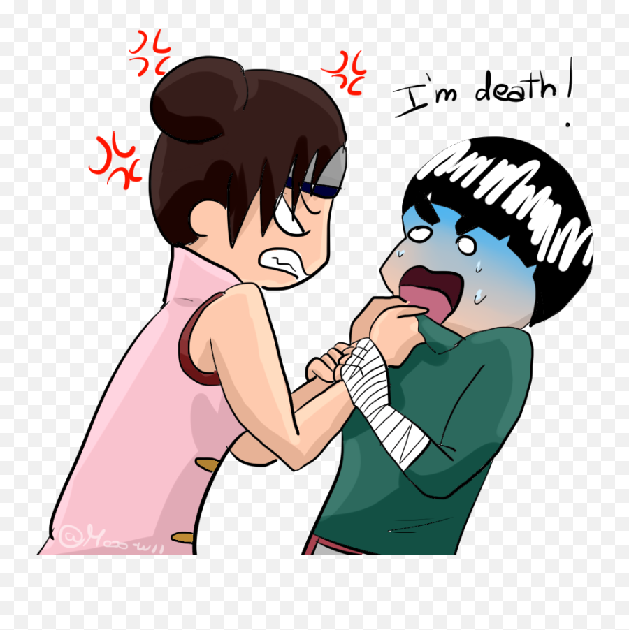 Tenten And Rock Lee By Maoo - Nii Naruto Images Anime Naruto Cartoon Png,Rock Lee Png