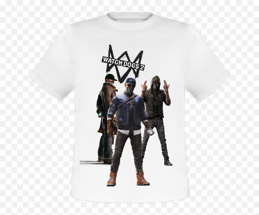 Watch Dogs 2 T - Shirt 2 Assault Rifle Png,Watch Dogs 2 Png