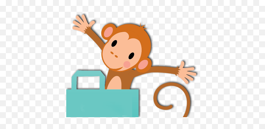 Happy Monkey - Cartoon Png,Monkey Logo