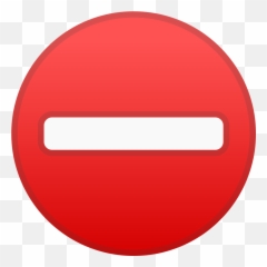 No Entry Icon - No Access Icon Png,No Emoji Png
