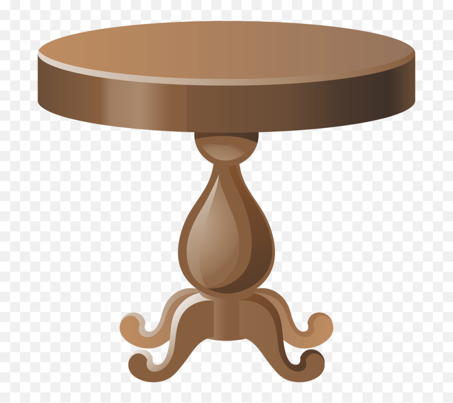 Download Transparent Clear The Table Clipart - Round Table Coffee Table Drawing Png,Round Table Png