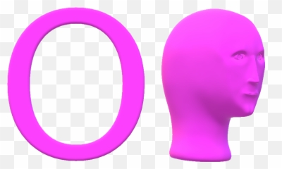 Download Hd Meme Head Letter O Transparent Png Image - Circle,Letter O Png