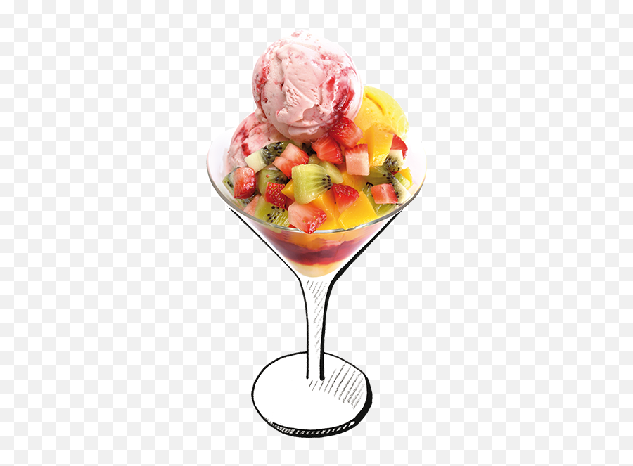 Fruit Salad With Ice Cream Png 3 - Passion Flower Menu,Fruit Salad Png