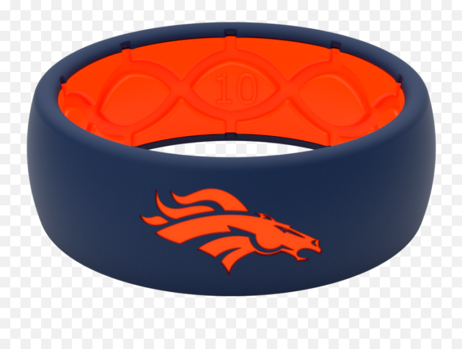 Broncos Silicone Wedding Ring Lifetime Warranty U2013 Groove Life - Denver Broncos Png,Denver Broncos Logo Images