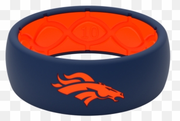 Broncos Silicone Wedding Ring Lifetime Warranty U2013 Groove Life - Denver Broncos Png,Denver Broncos Logo Images