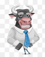 Download Will Horns - Bull Vector Characters Png Image With Bull Character,Bull Horns Png