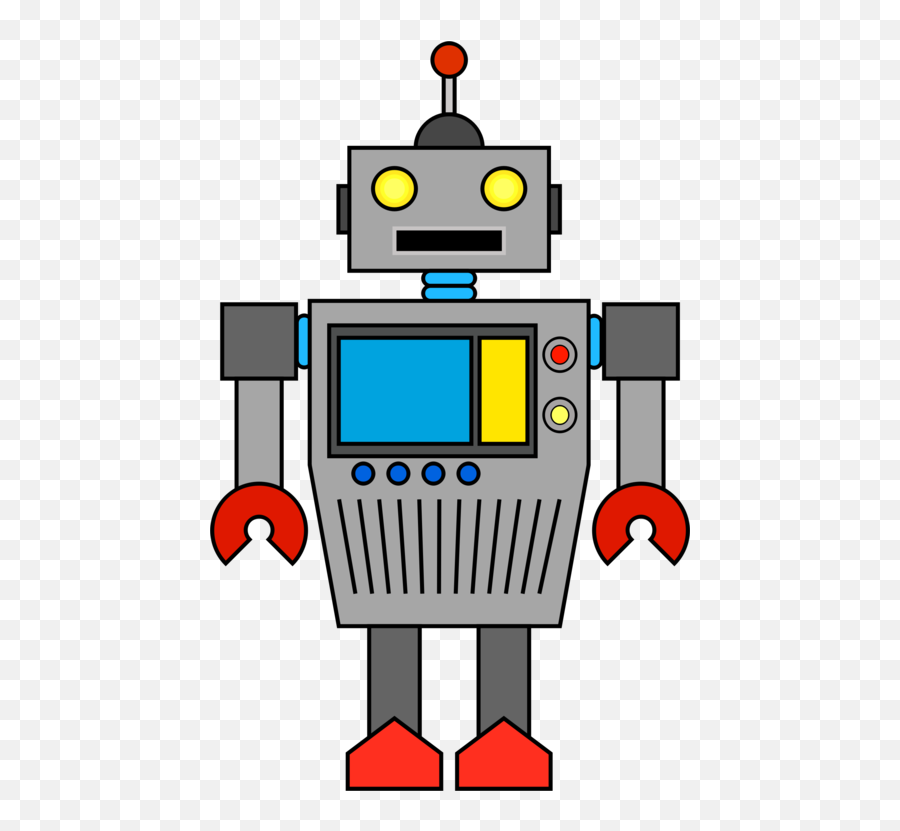 Download Robot Computer Icons Artificial Intelligence - Robot Computer Clip Art Png,Cartoon Computer Png