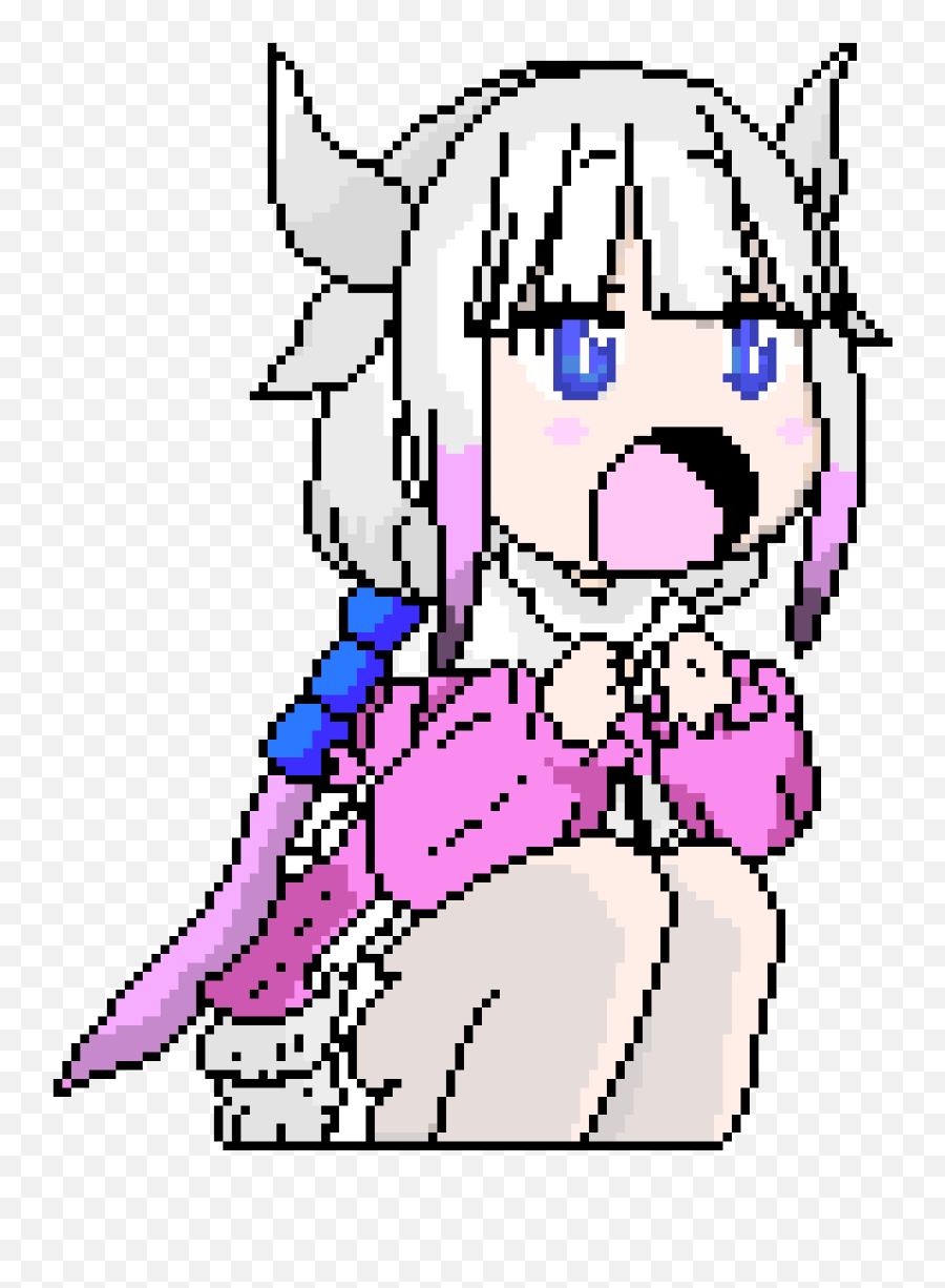 Loli Dragon Pixel Art Maker - Zero Two Pixel Minecraft Png,Loli Png