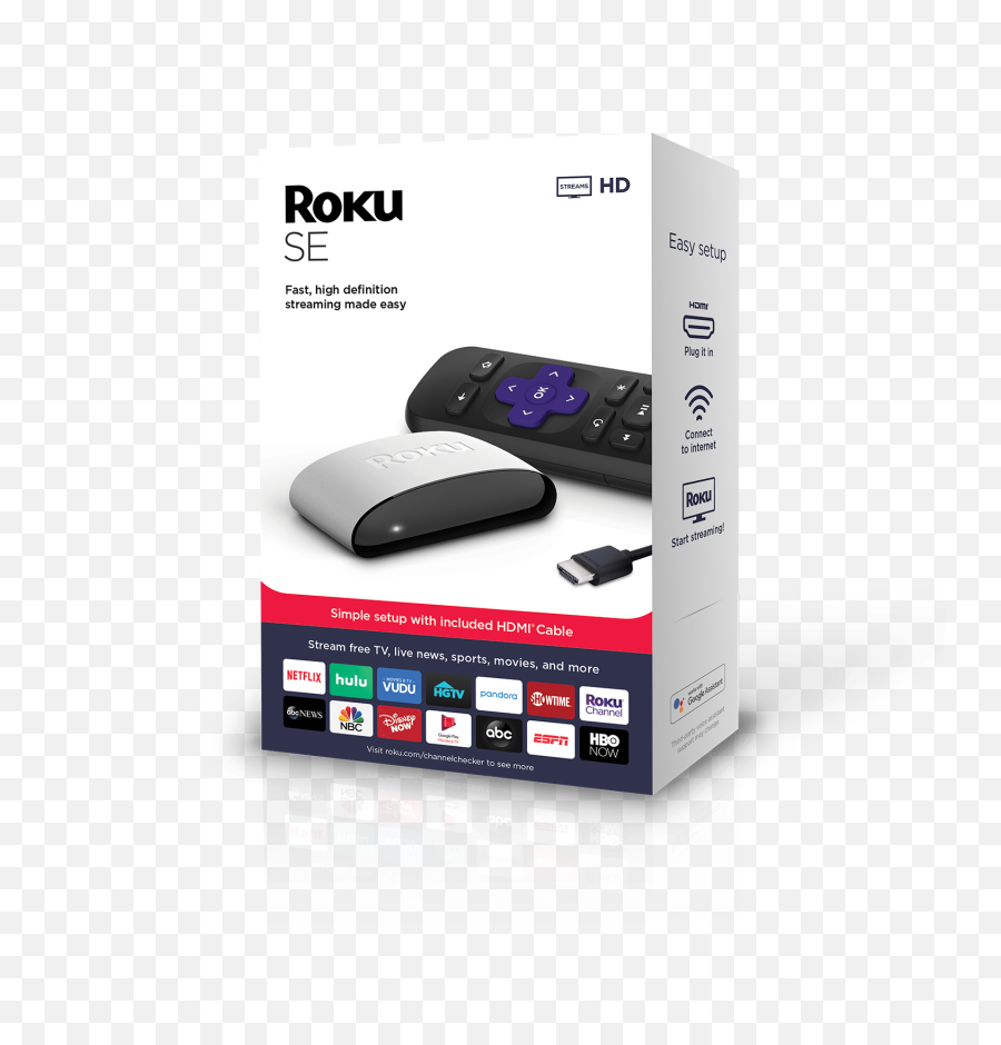 Roku Se Hd Streaming Media Player - Roku Se Streaming Media Player Png,Roku Png
