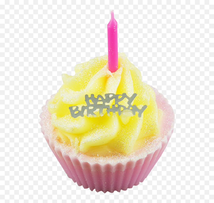 Download Hd Birthday Cupcake With Lots - Birthday Cake Png Cap Cake With Candle,Candles Png