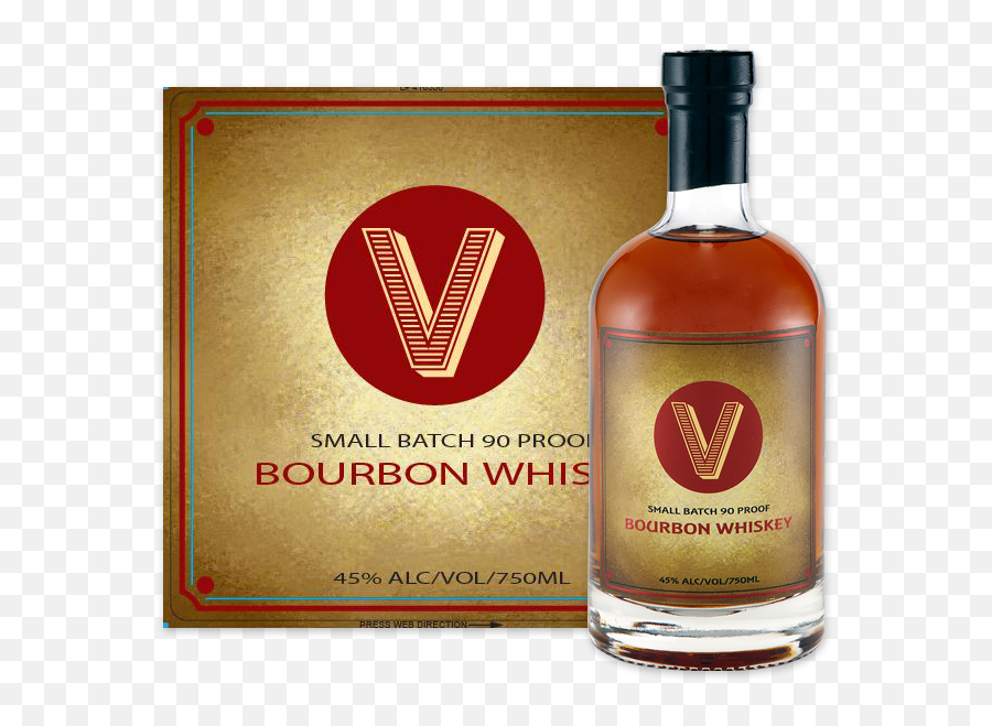 V Bourbon Whiskey - Glass Bottle Transparent Cartoon Jingfm V Whisky Png,Whiskey Bottle Png