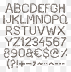 Buy Chain Zigzag Font Non - Standard Metal Typography Wonder png