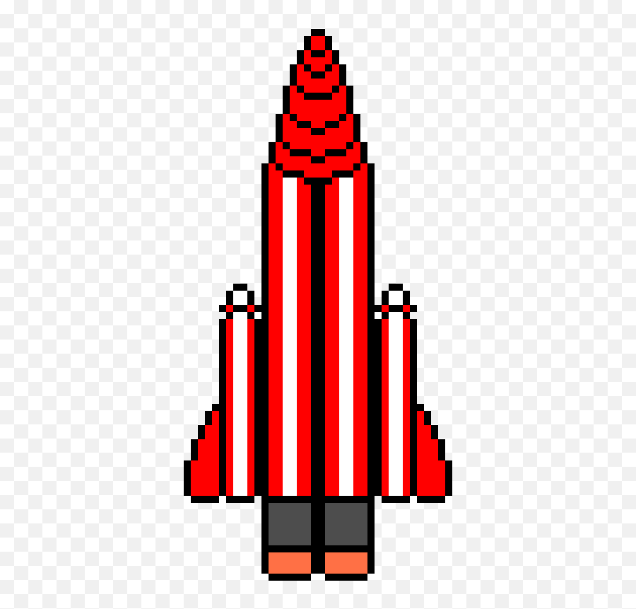 Rocket Ship Pixel Art Maker - Vertical Png,Rocket Ship Png