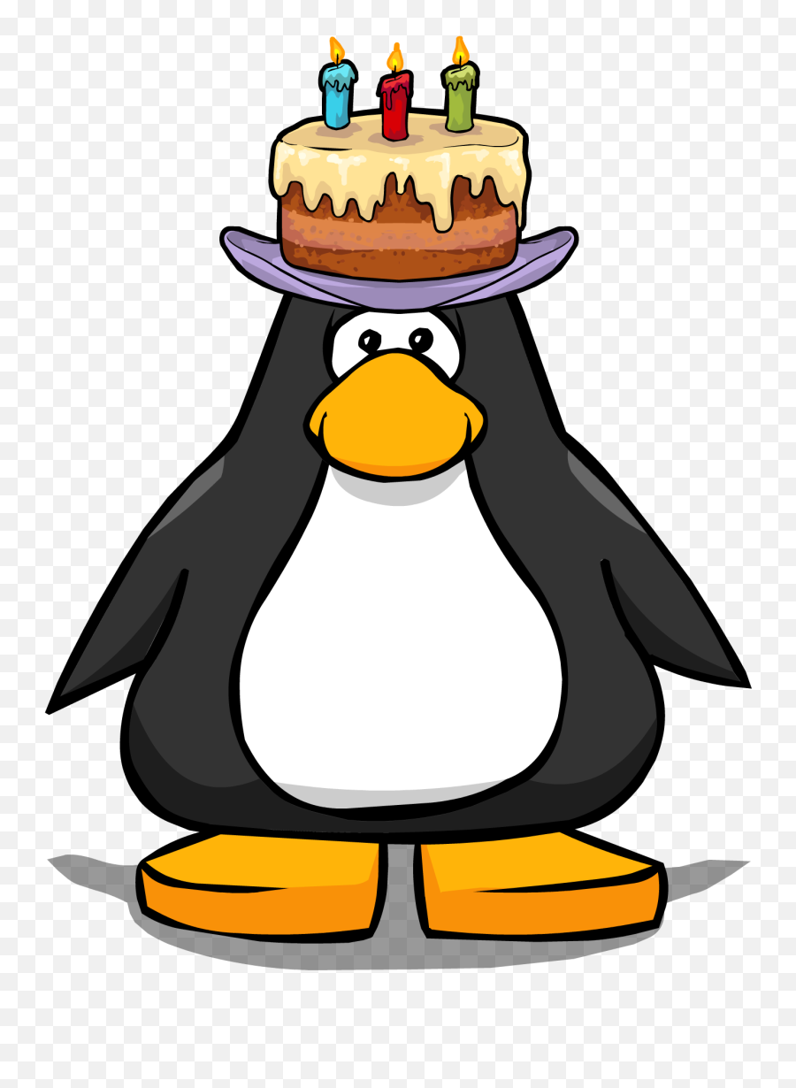 Download Hd Happy Birthday Hat - Penguin Club Penguin Happy Birthday Png,Happy Birthday Hat Png