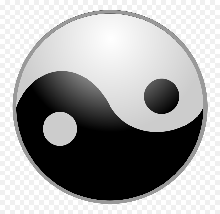 Download Hd Free Yin Yang Symbol Clip Art - Yin Yang Public Religious Symbols Yin Yang Real Png,Yin Yang Png