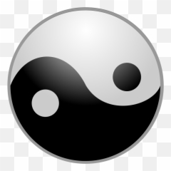 Download Hd Free Yin Yang Symbol Clip Art - Yin Yang Public Religious Symbols Yin Yang Real Png,Yin Yang Png