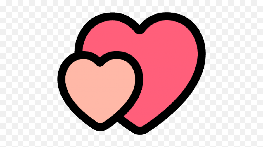 Heart Clipart Pink Double - Heart Icon Png Color,Double Heart Png