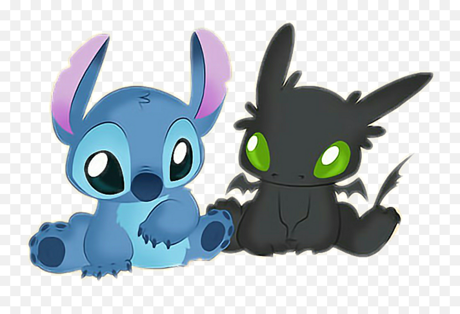 Dragones Png - Stich Lilou0026stich Kawaii Dragones Dragon Toothless And Stitch Png,Cute Dragon Png