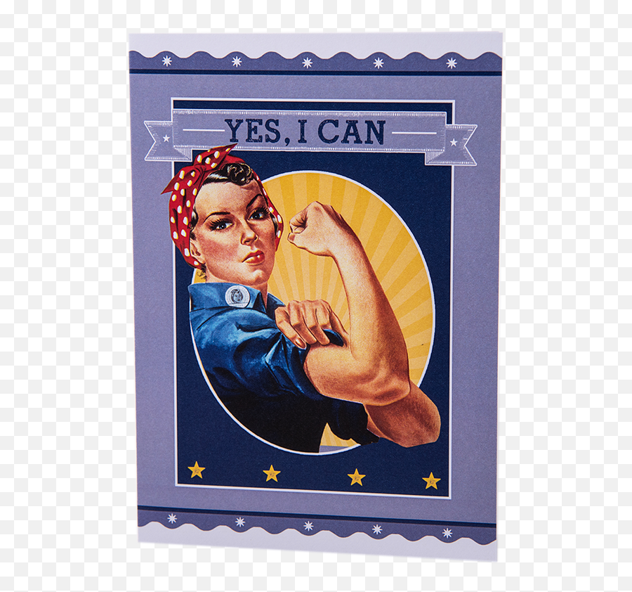 Rosie The Riveter Yes I Can Card - We Can Do The Png,Rosie The Riveter Png