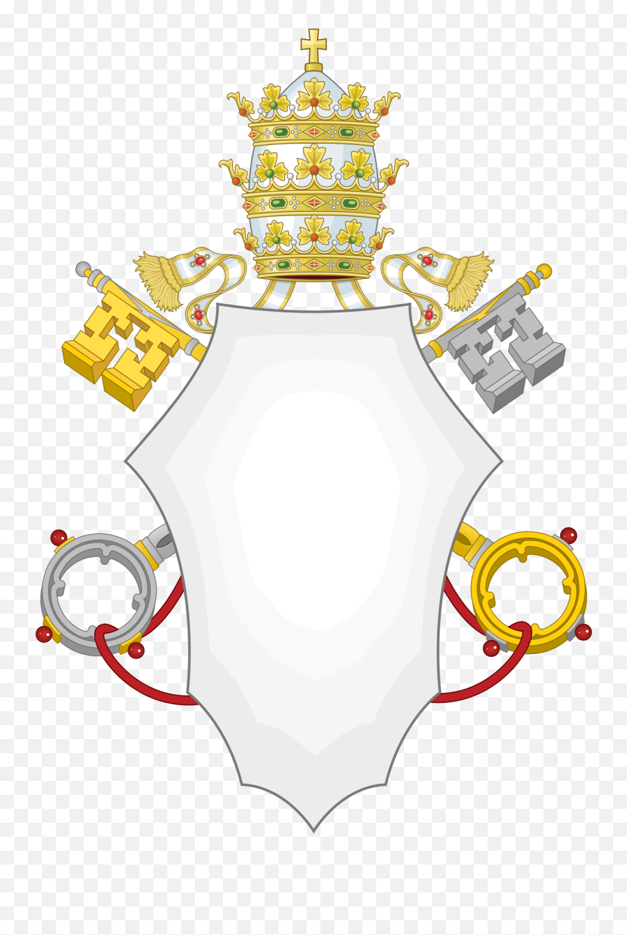 Papal Coat Of Arms Template - Pope Coat Of Arms Png,Coat Of Arms Template Png